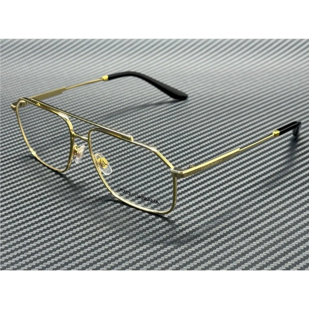 Dolce Gabbana DG1364 02 Gold Metal Men`s 56 mm Eyeglasses