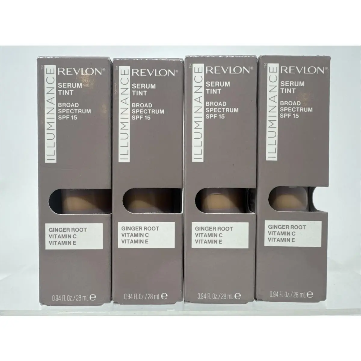 4 Pack  Illuminance Serum Tint Color: Cool Beige 301 Size: 0.94 oz by Revlon