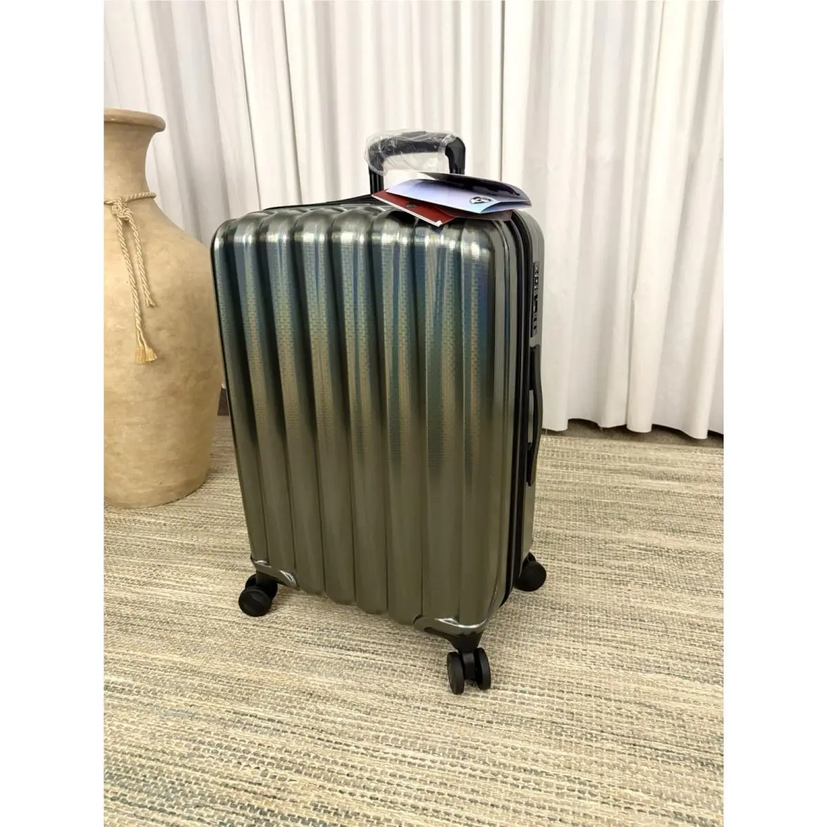 Astro Iridescent Medium Check-in Spinner Suitcase 26 by Heys