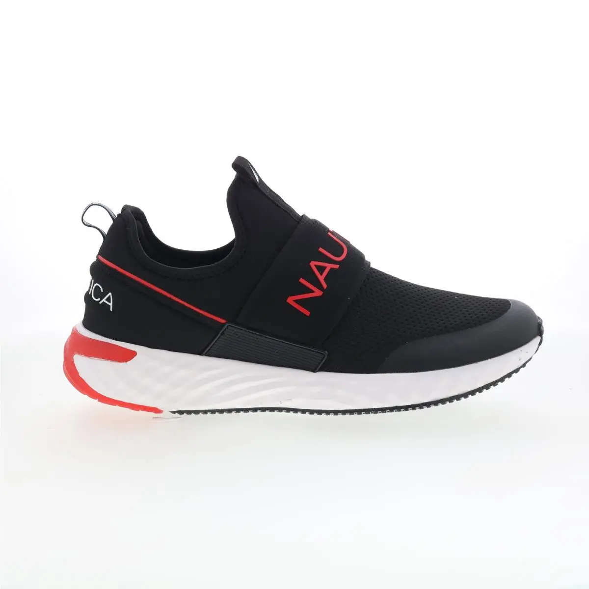 Nautica Zento EL2742 Mens Black Canvas Slip On Lifestyle Sneakers Shoes 12