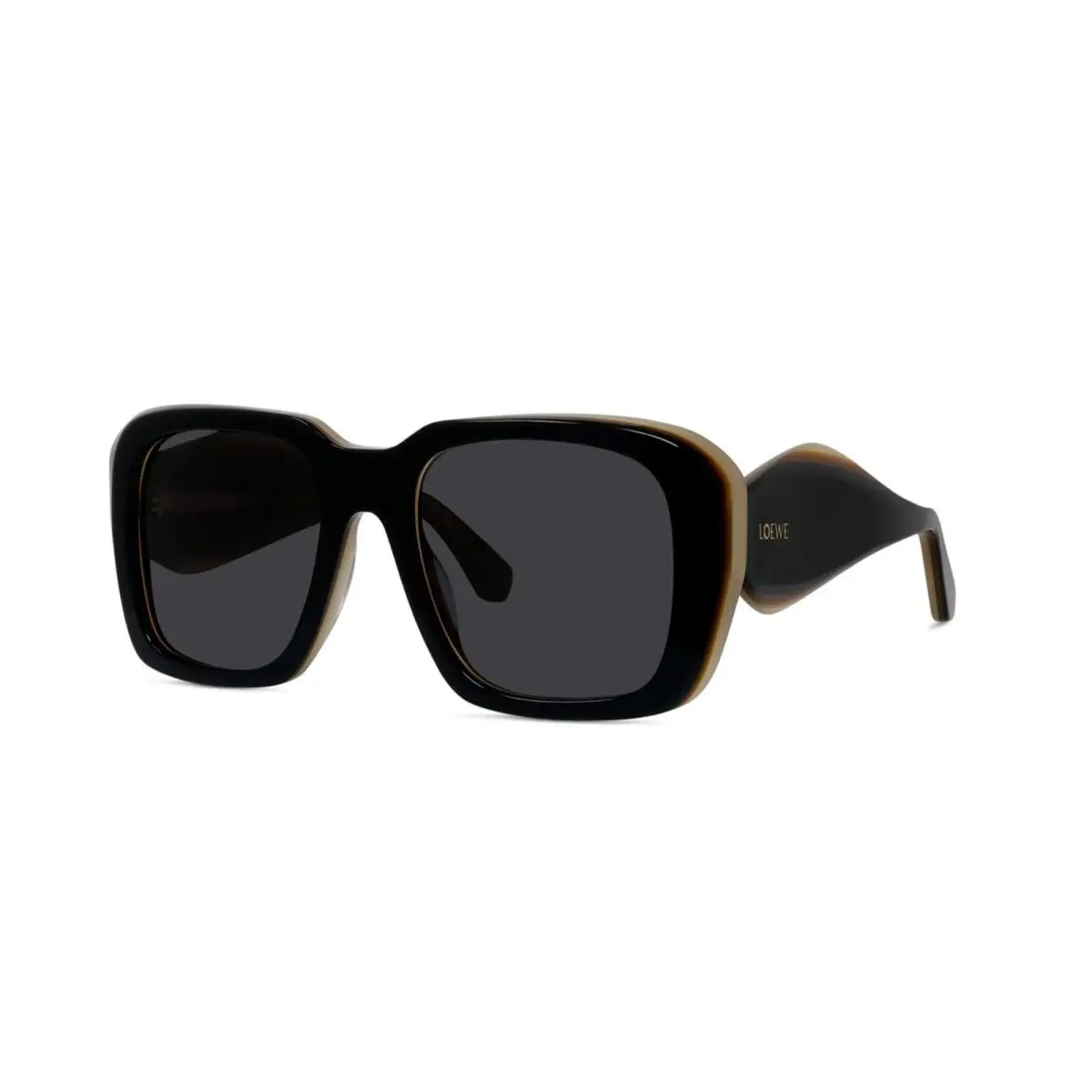 LW40198I 01A Shiny Black Sunglasses Frame 53 19 140 by Loewe
