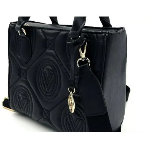 Orlandi Italy Design Convertible Tote Shoulder Bag/crossbody Black by Valentino