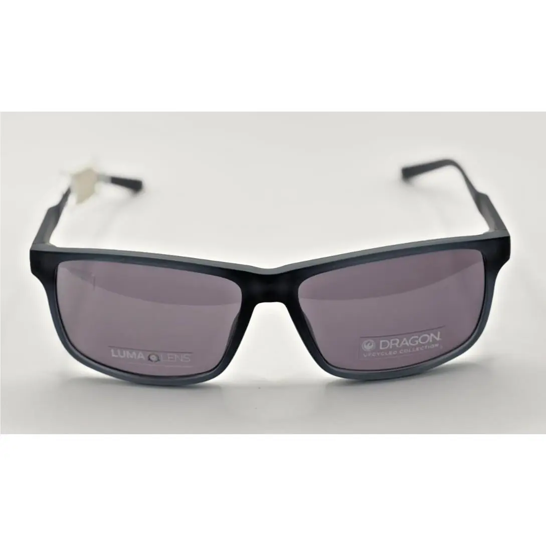 Dragon Count Upcycled LL 020 Matte Grey Crystal Sunglasses 58 15 145 3 vs