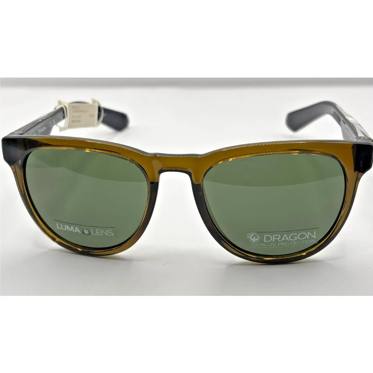 Dragon Kaj LL 313 Transparent Olive Green Sunglasses 54 19 140 3 vs