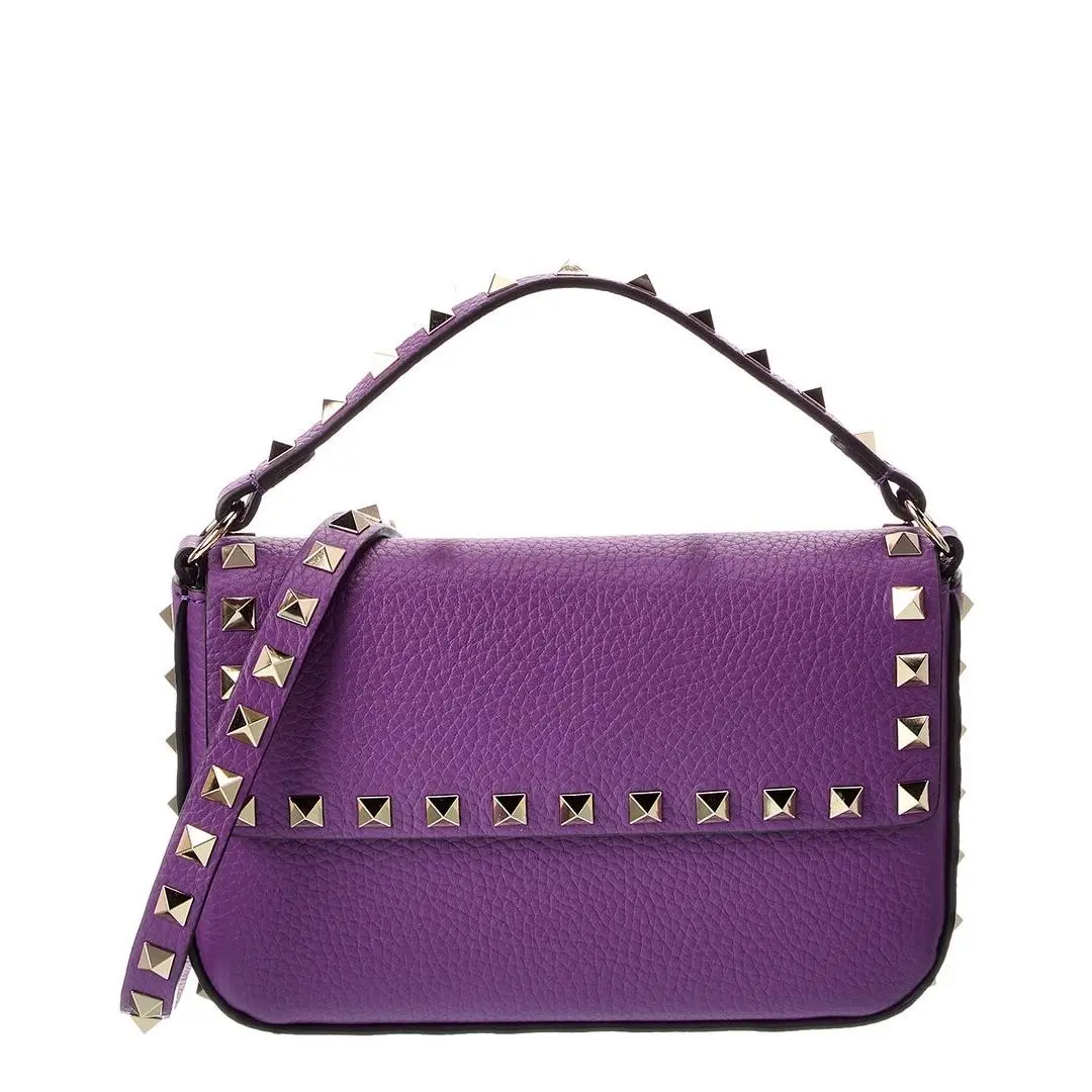 Rockstud Grainy Leather Crossbody Women`s by Valentino