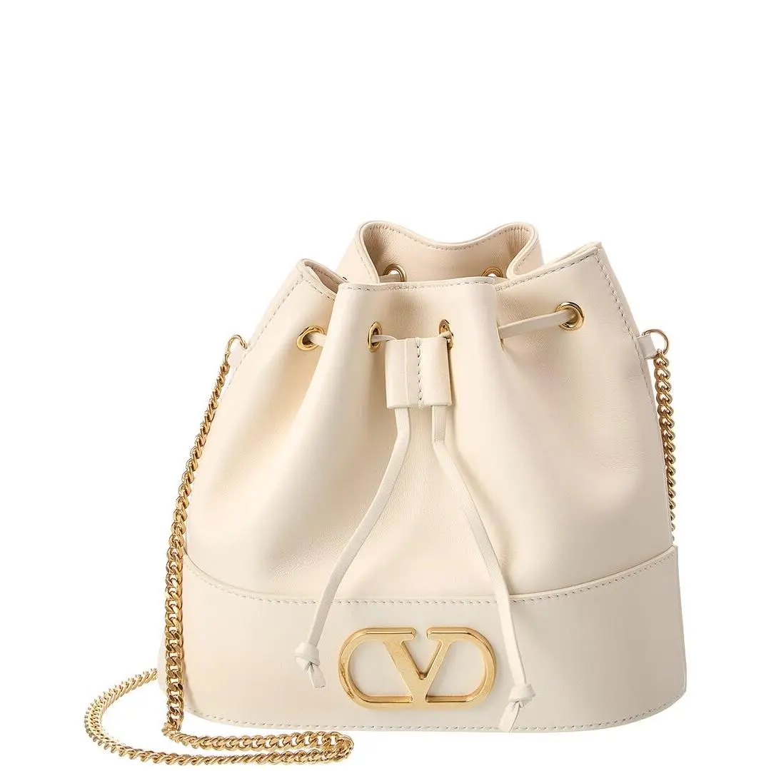 Vlogo Leather Bucket Bag Women`s by Valentino