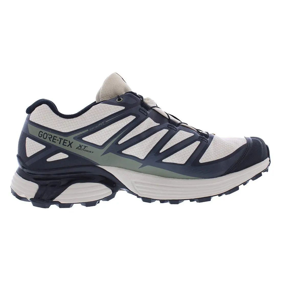 Salomon shoes - Cement/Deep Lichen Green/Black, Main: Beige 6