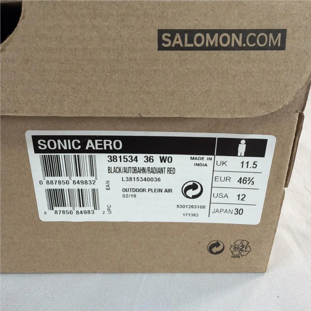 Salomon shoes - Salomon Sonic Aero - Sonic Aero - 381534 - Black 0