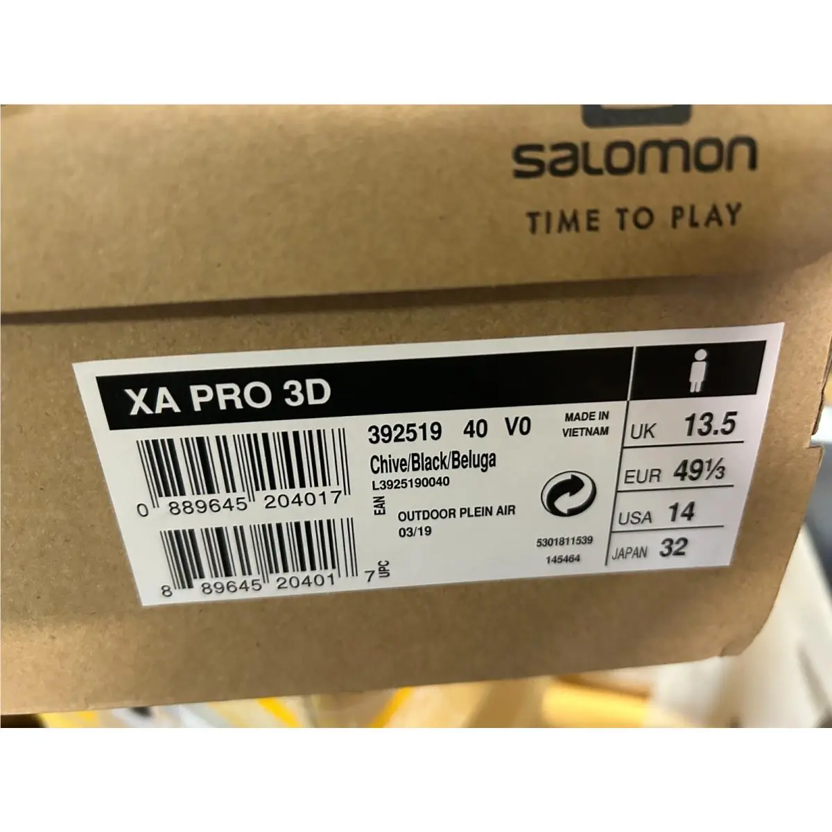 Salomon shoes - Salomon XA Pro 3D - Pro - Chive/Black 2