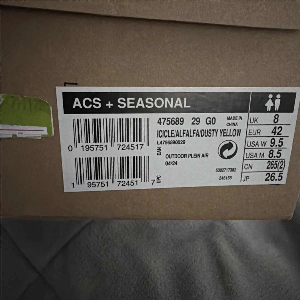 Salomon shoes - Salomon ACS+ - L4756890029 - Yellow, Manufacturer: Yellow 5