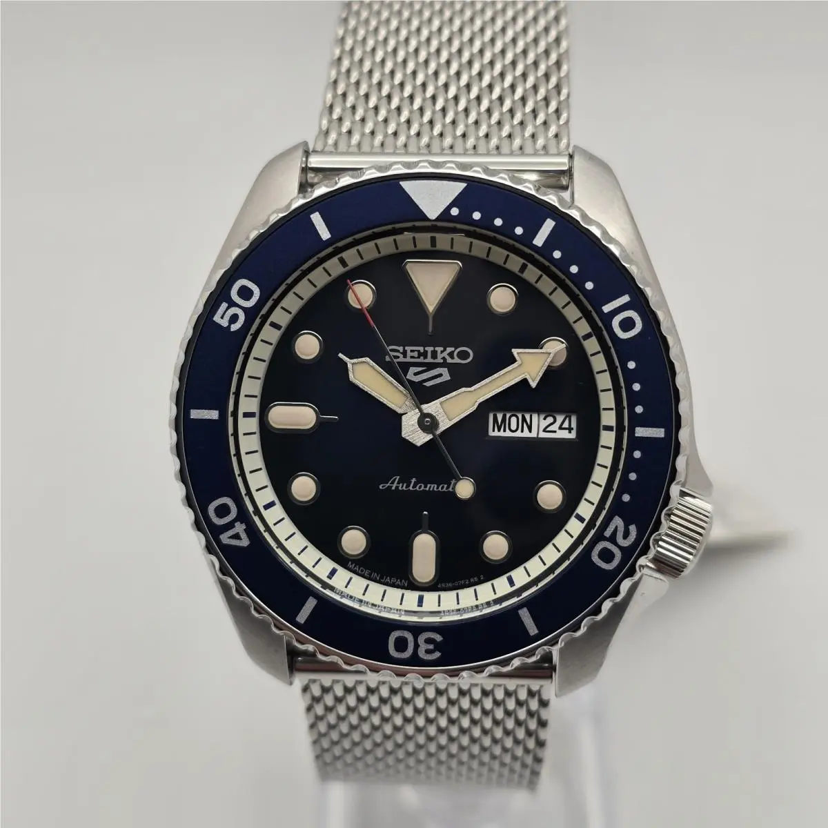 5 Sports SBSA015 Suits Style 42.5mm Blue Automatic Jdm Full Set by Seiko