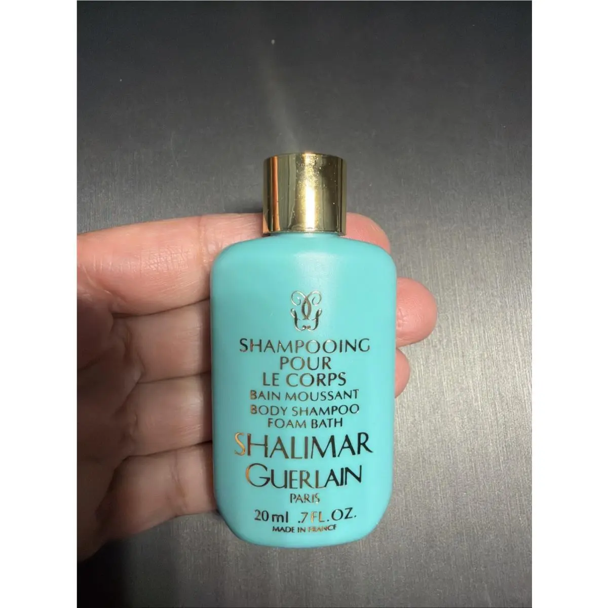 Vtg 1987 Shalimar Guerlain Paris Mini Body Shampoo Foam Bath Org. Formula NO Box