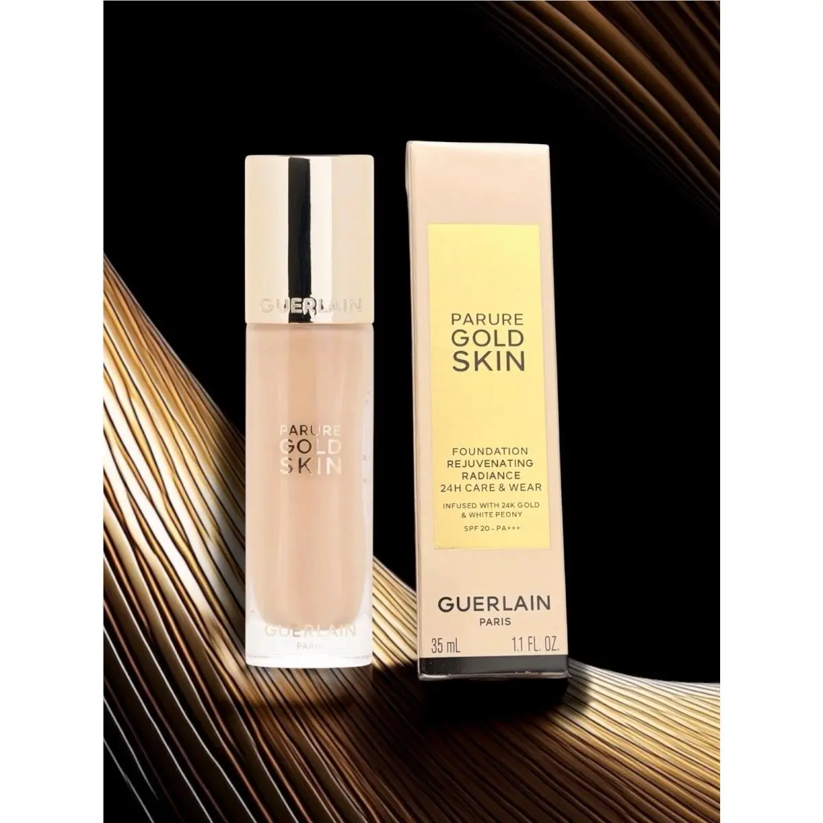 Guerlain Parure 1N Neutral Gold Skin Foundation Rejuvenating Radiance 1.1 oz