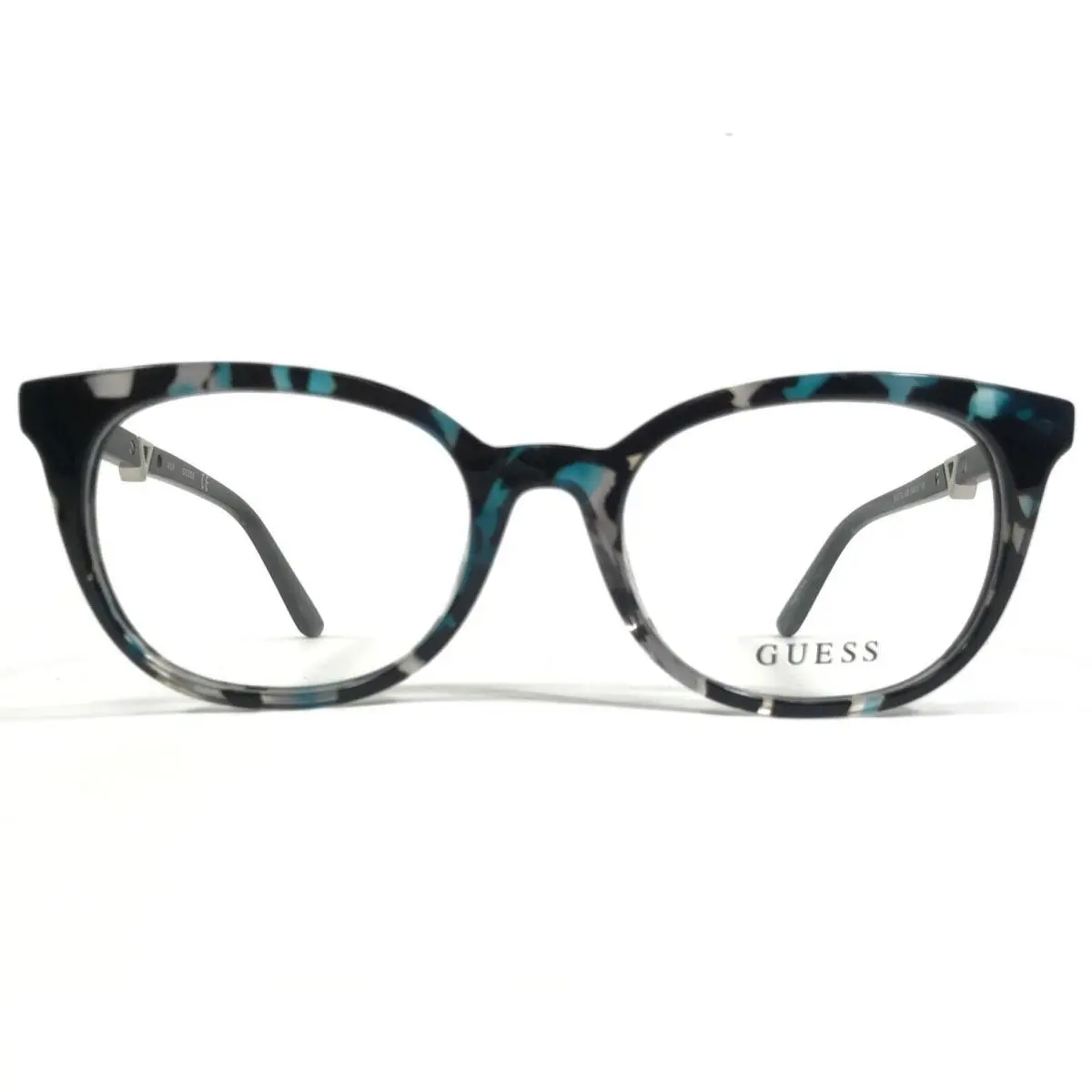 Eyeglasses Frames GU2732 089 Black Blue Tortoise Round Full Rim 51-18-140 by Guess