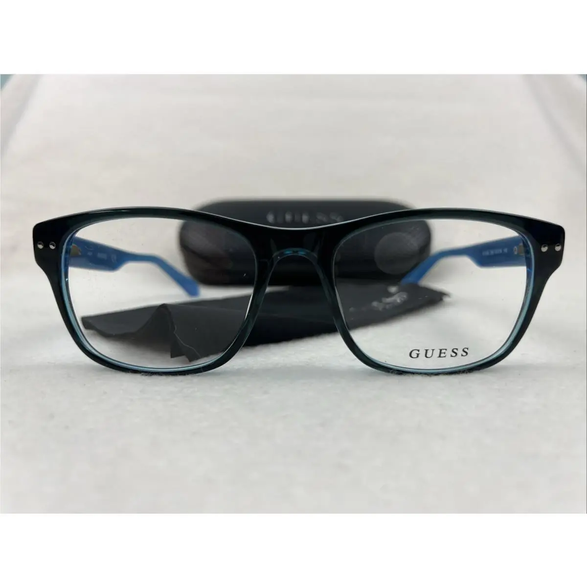 GU1893 090 Black Blue Full Rim 53-18 135 Eyeglasses Frames by Guess