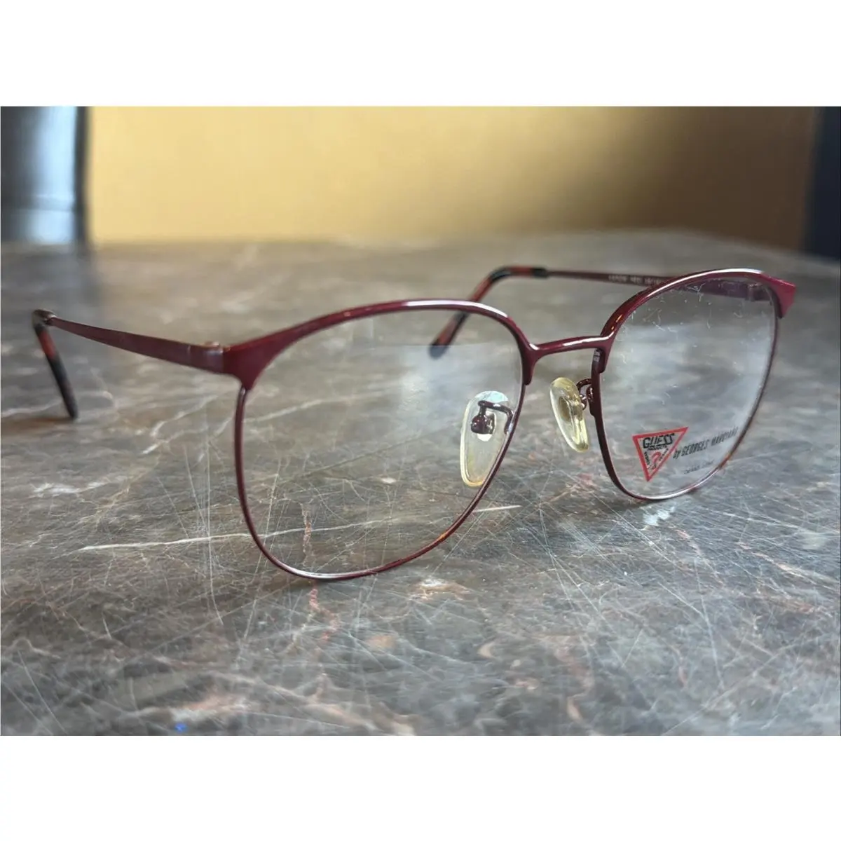 Guess By Georges Marciano Model Aaron Red 55/18/140 Eyeglasses Frame A299