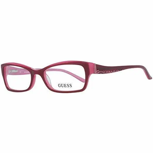 Guess GU 2261 BU Burgundy Laminate Women Eyeglasses 51MM 17 130