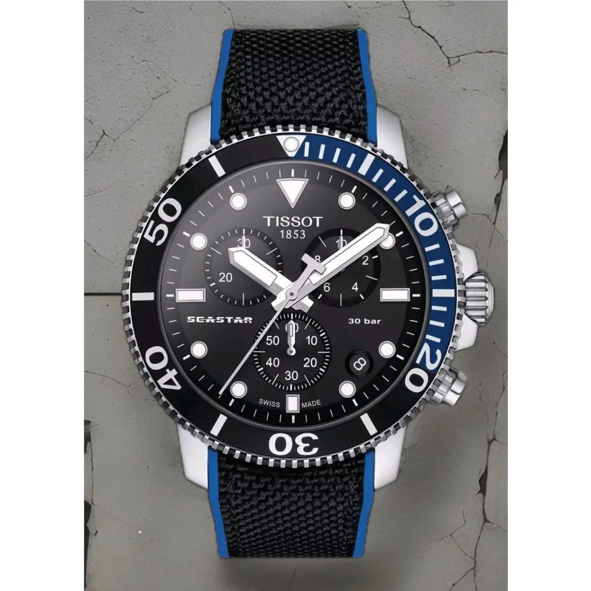 Seastar 1000 Chronograph Black Men`s Watch T120.417.17.051.03 by Tissot