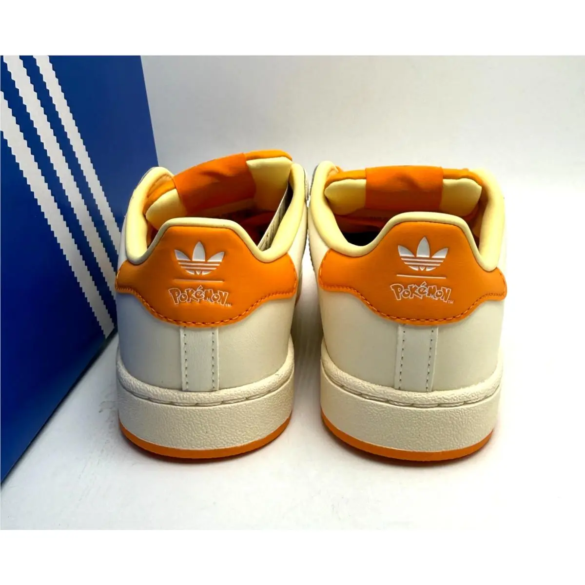 Adidas shoes - Superstar II C Pokémon Charmander - Cream White/Shock Yellow/Bright Orange 10