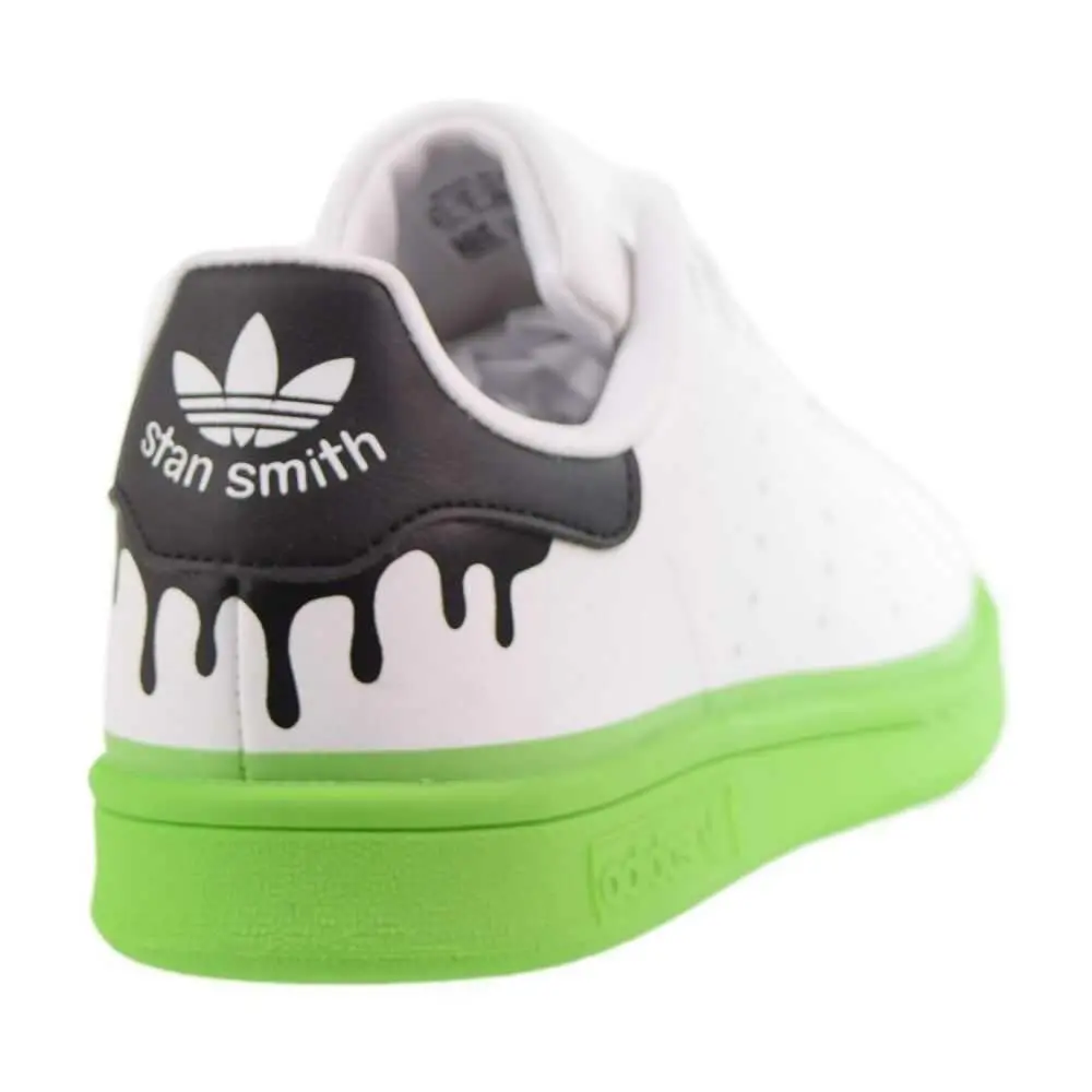 Adidas shoes - Cloud White-Solid Green 1