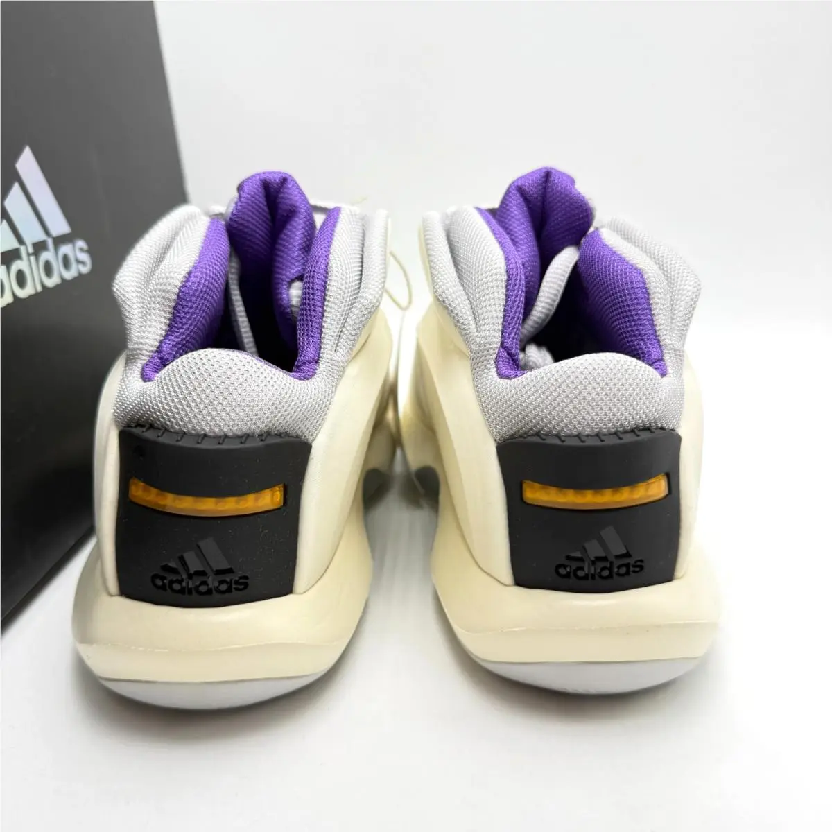 Adidas shoes - Adidas Crazy 1 J - Crazy - ID6203 - Cream White / Light Solid Grey / Active Purple 3