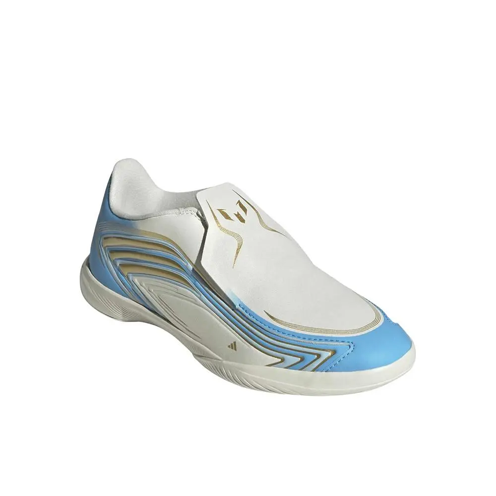 Adidas shoes - adidas F50 Messi League Laceless Indoor Soccer Cleats - SB1158-KK1383 - Blue, White 8