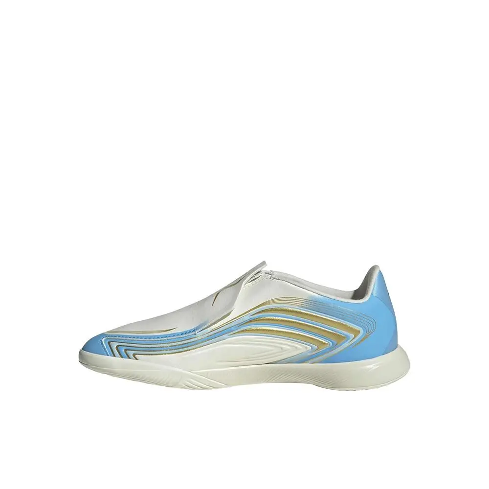 Adidas shoes - adidas F50 Messi League Laceless Indoor Soccer Cleats - SB1158-KK1383 - Blue, White 9