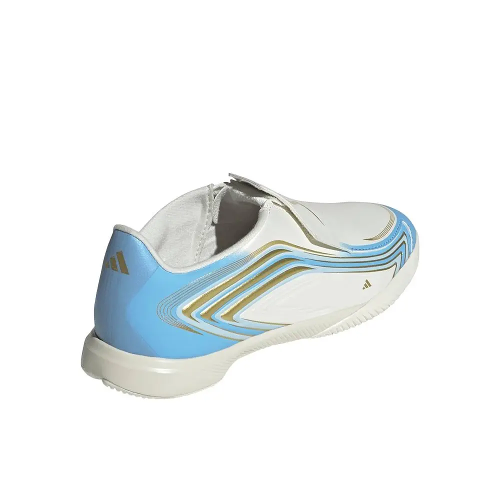 Adidas shoes - adidas F50 Messi League Laceless Indoor Soccer Cleats - SB1158-KK1383 - Blue, White 12