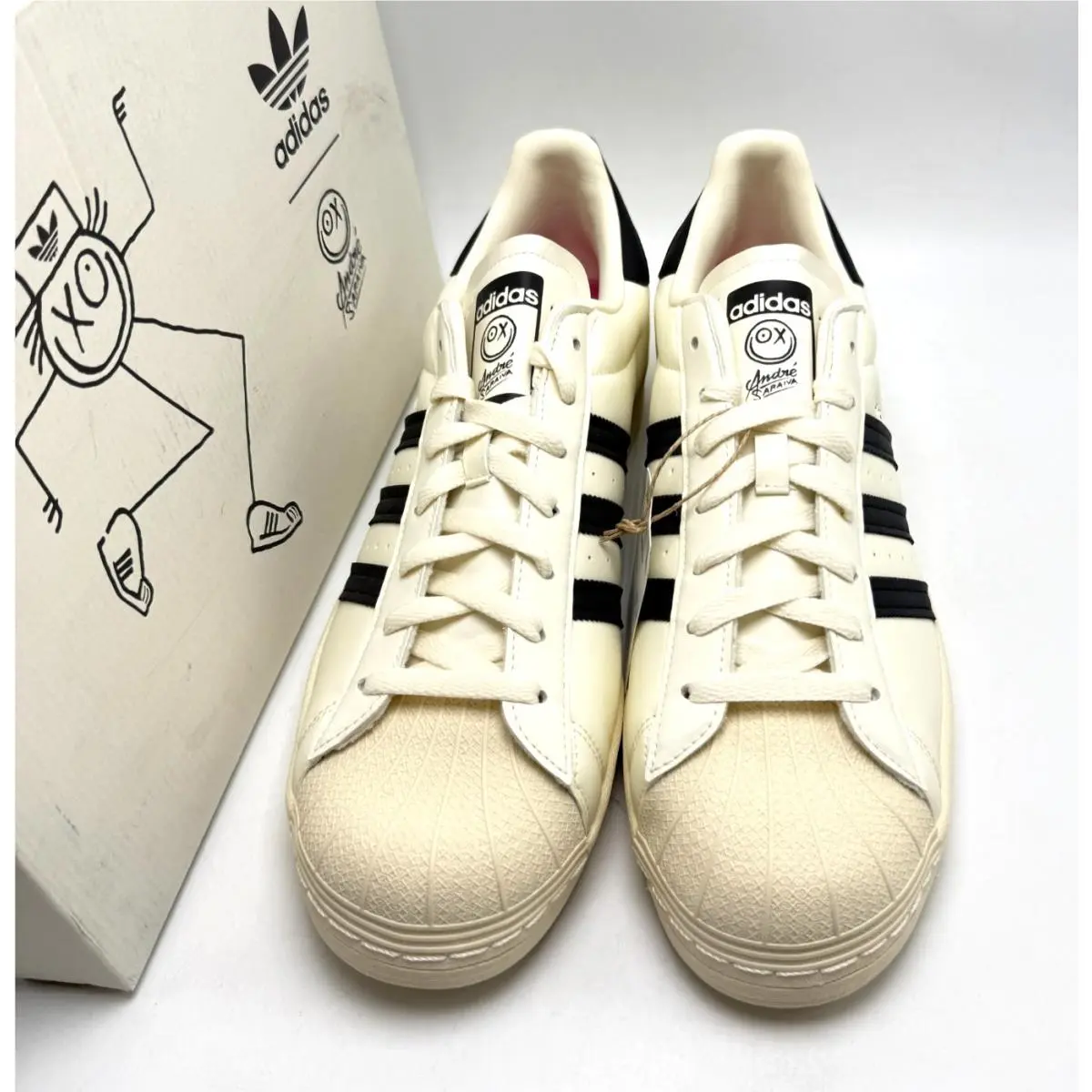 Adidas shoes - ADIDAS Superstar Andre Saraiva - Superstar Andre Saraiva - GZ2203 - Chalk White/Chalk White/Core Black 7