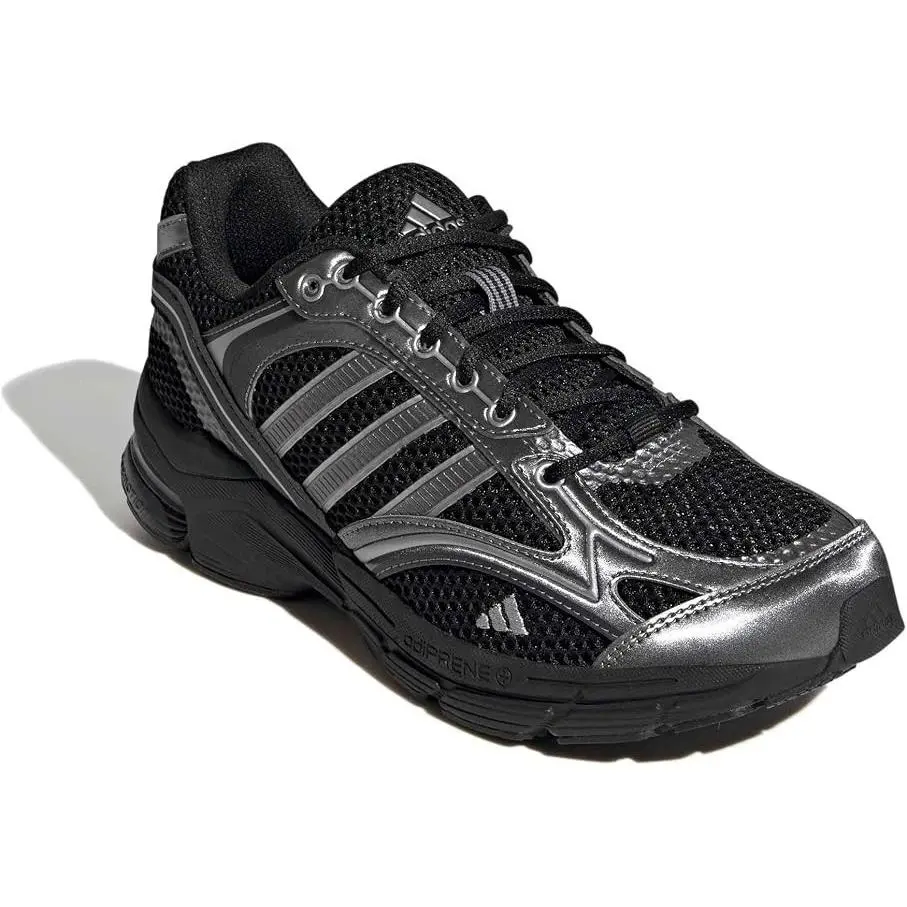 Men Adidas Spiritain 2000 Shoes KI4445 Core Black / Iron Metallic / Matte Silver