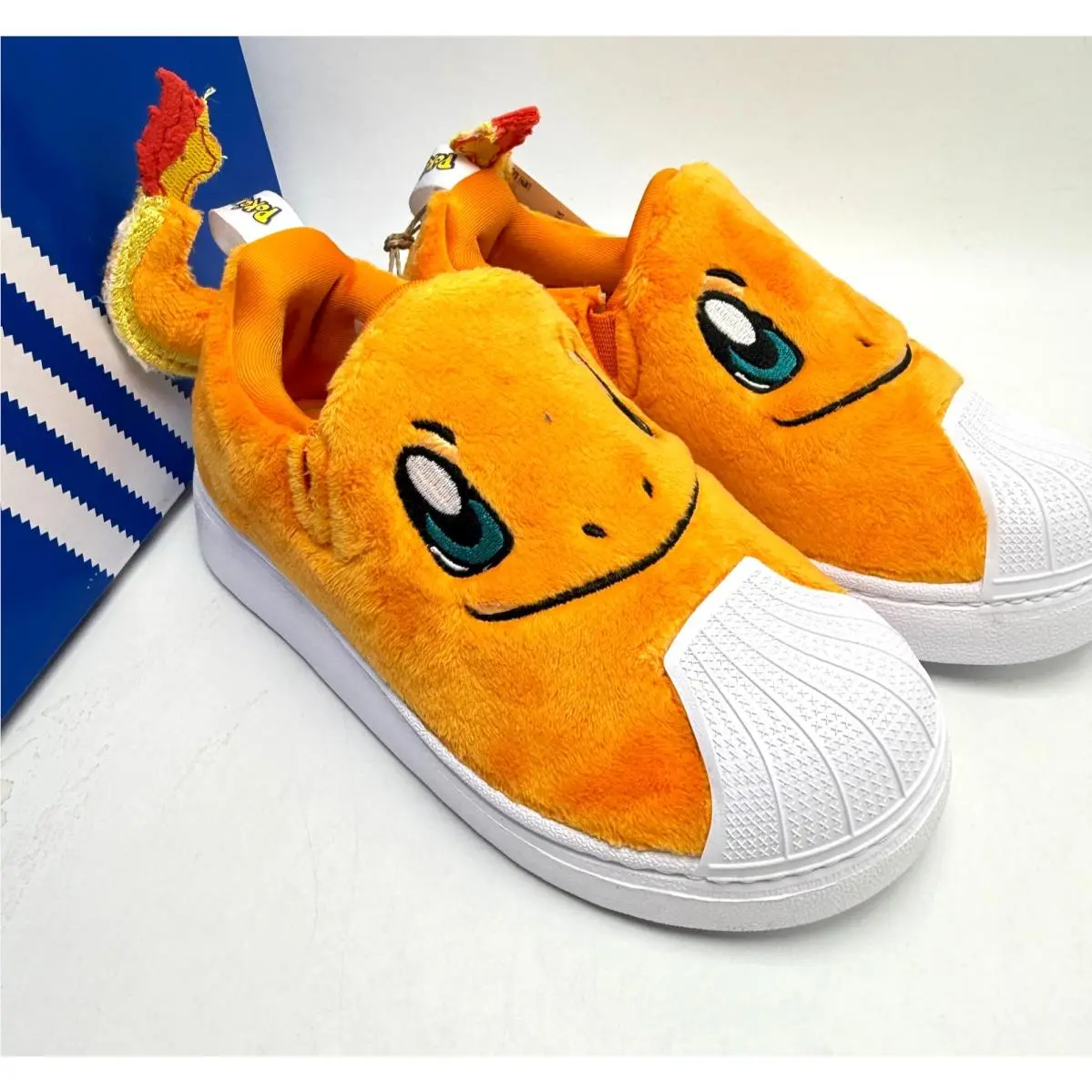 Adidas shoes - ADIDAS SUPERSTAR QUICKON K Charmander - ORANGE / FTWWHT / EQTGRN 10