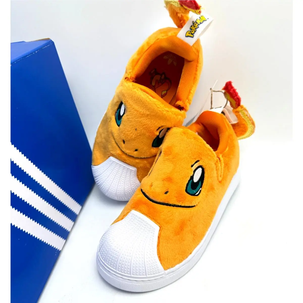 Adidas shoes - ADIDAS SUPERSTAR QUICKON K Charmander - ORANGE / FTWWHT / EQTGRN 12