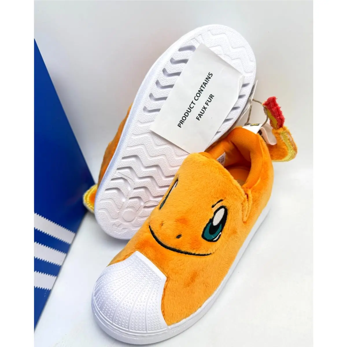 Adidas shoes - ADIDAS SUPERSTAR QUICKON K Charmander - ORANGE / FTWWHT / EQTGRN 13