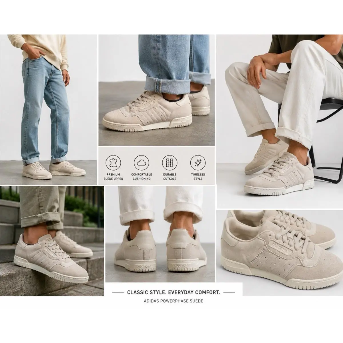 Adidas shoes - adidas Powerphase - Powerphase - JH5487 - Gray 6