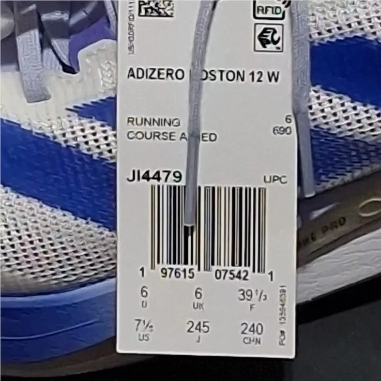 Adidas shoes - adidas Adizero Boston 12 - Adizero Boston - JI4479 - Blue 32