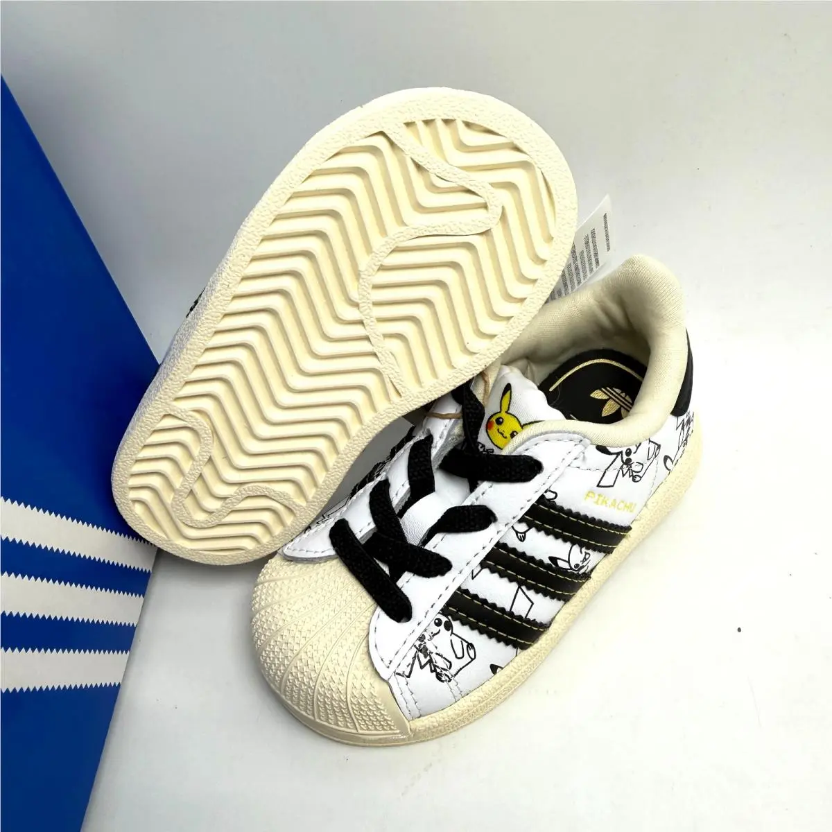 Adidas shoes - adidas Superstar II EL I - Cloud White/Core Black/Gold Metallic 5