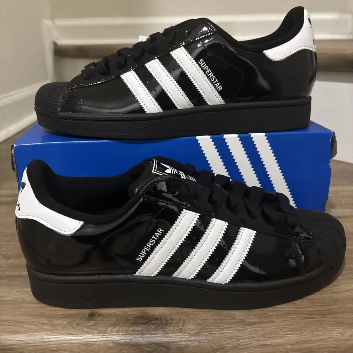 Adidas shoes - adidas Superstar - Superstar - JR7313 - Black 7