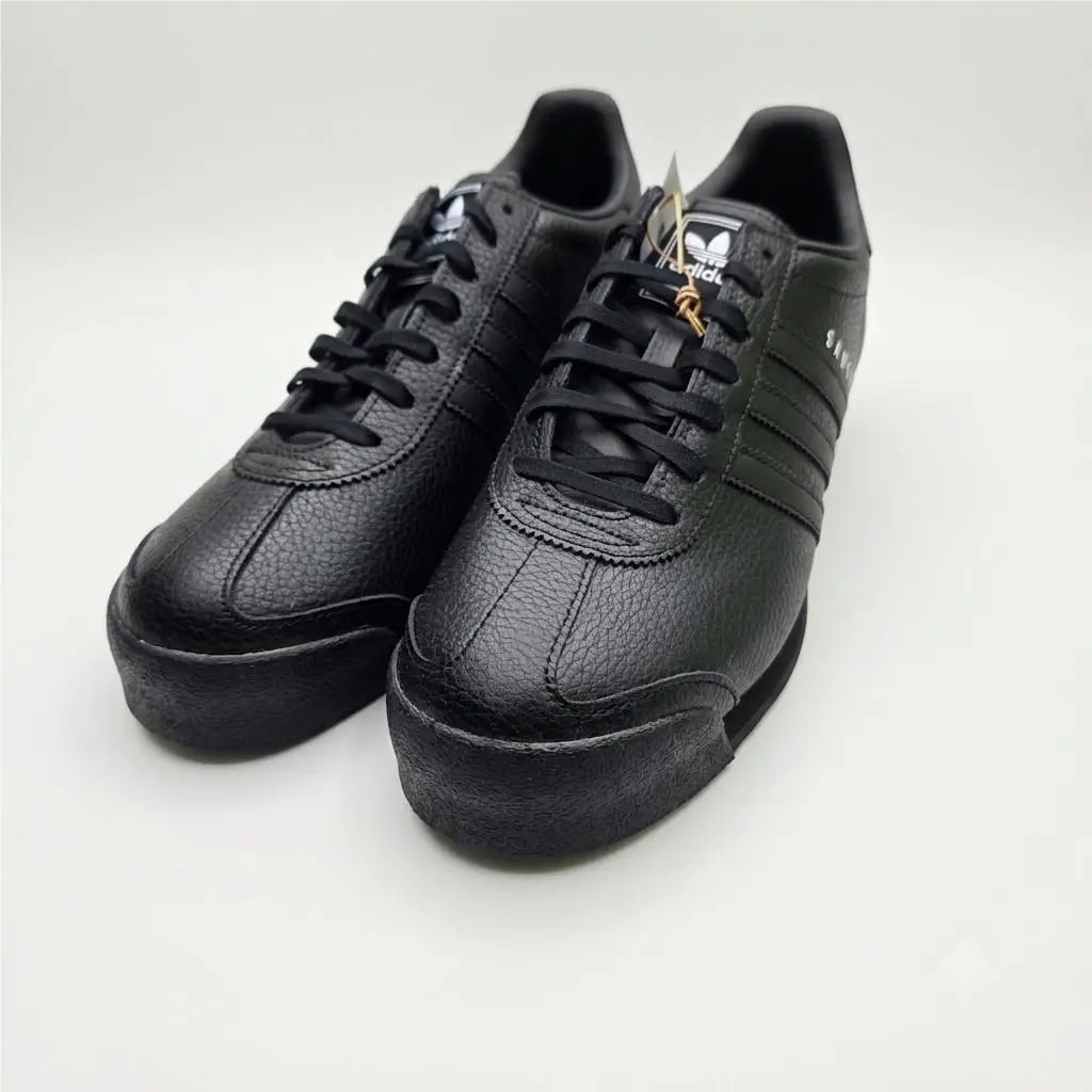 Adidas Samoa Black White Mens Leather Sneakers Shoes IG1817 Multi