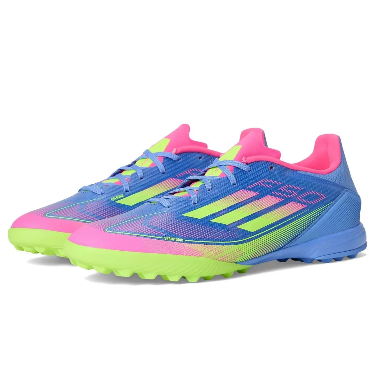 Adidas shoes - Blue Fusion/Lucid Lemon/Lucid Pink 6