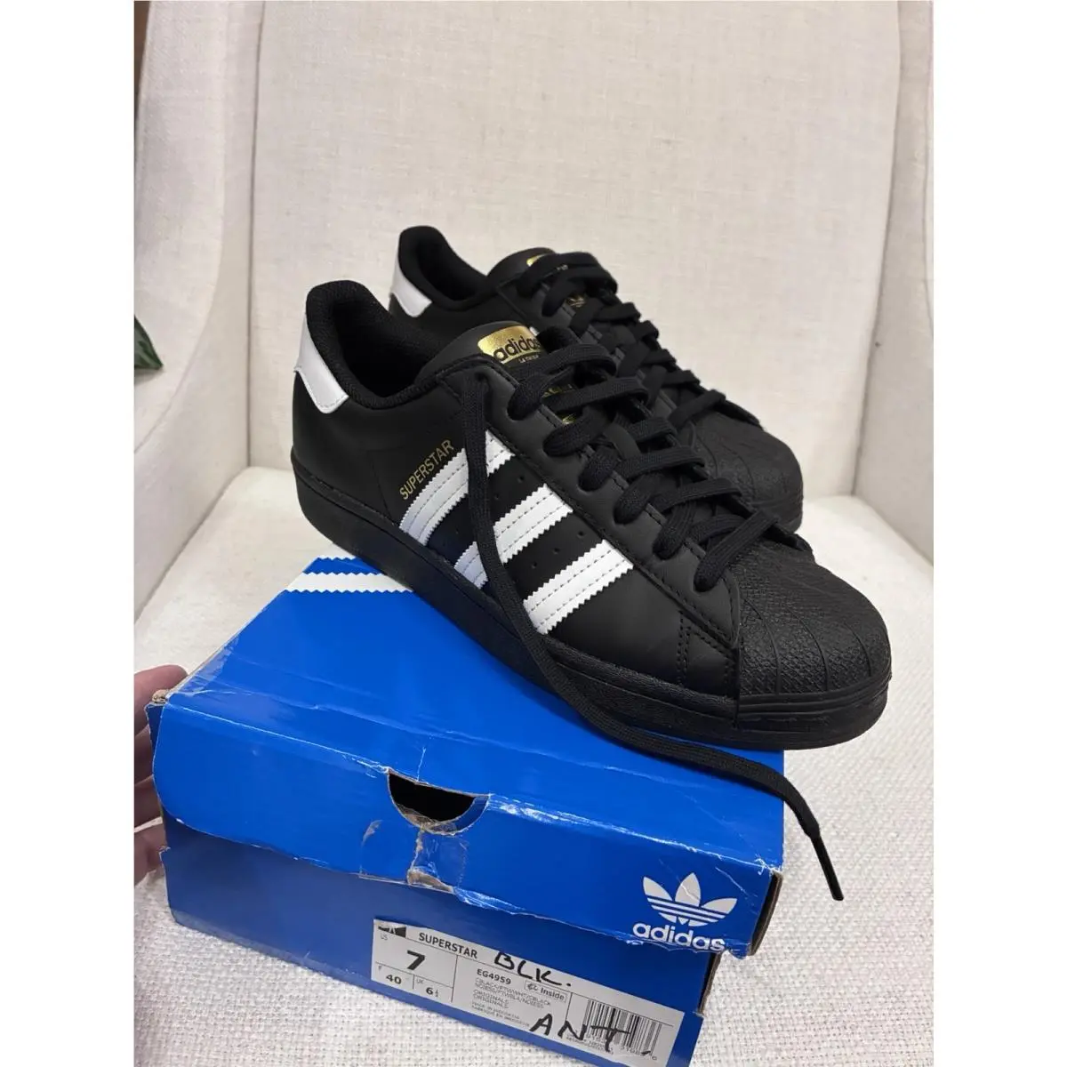 Adidas shoes - adidas Superstar - Superstar - EG4959 - Black 7