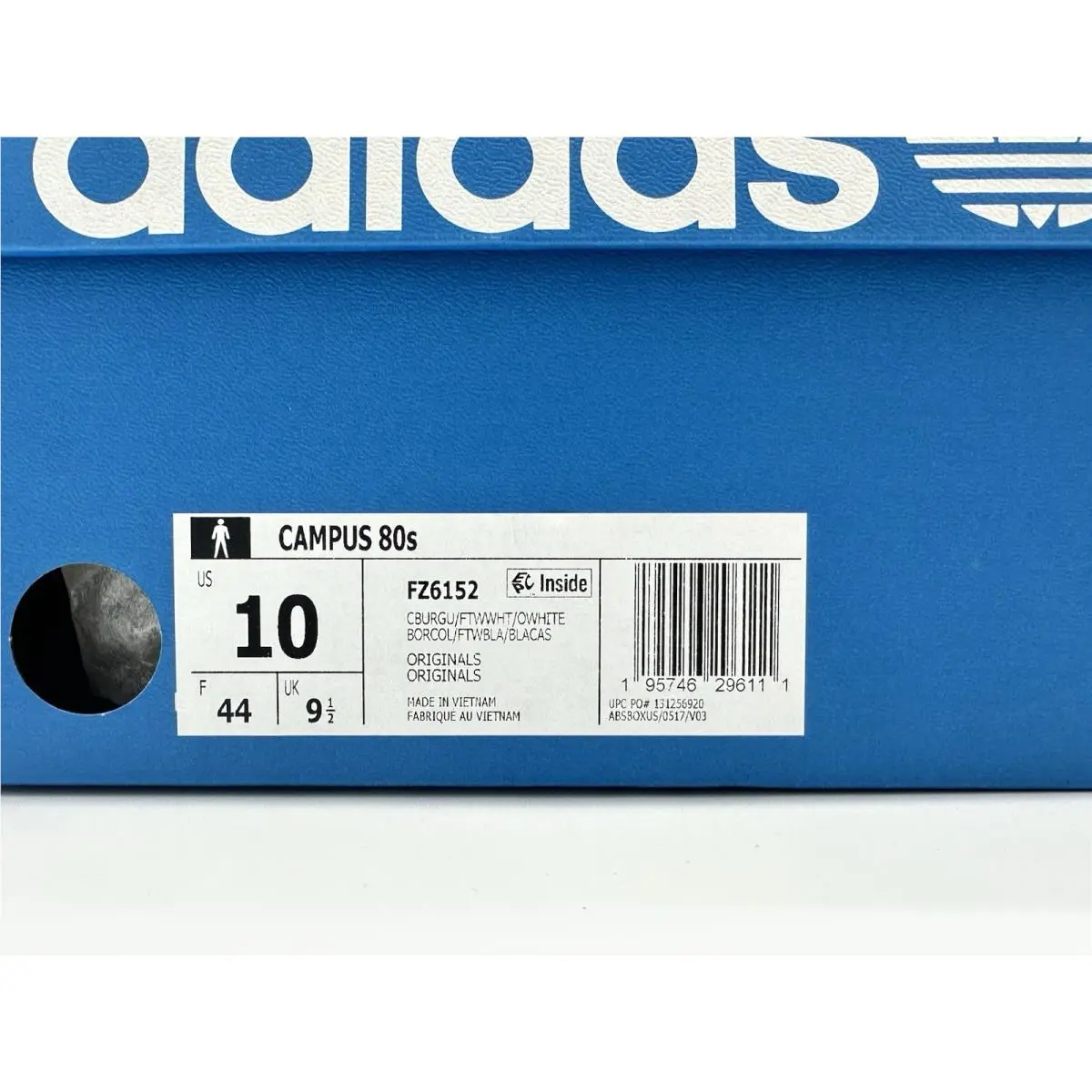 Adidas shoes - adidas Campus 80s - Campus - FZ6152 - Collegiate Burgundy / Cloud White / Off White (UPC: 195746296111) 7