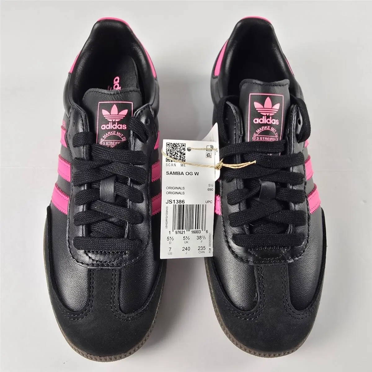Adidas shoes - adidas Samba - Samba - JS1386 - Core Black/Lucid Pink/Gum (UPC: 197621160036) 2