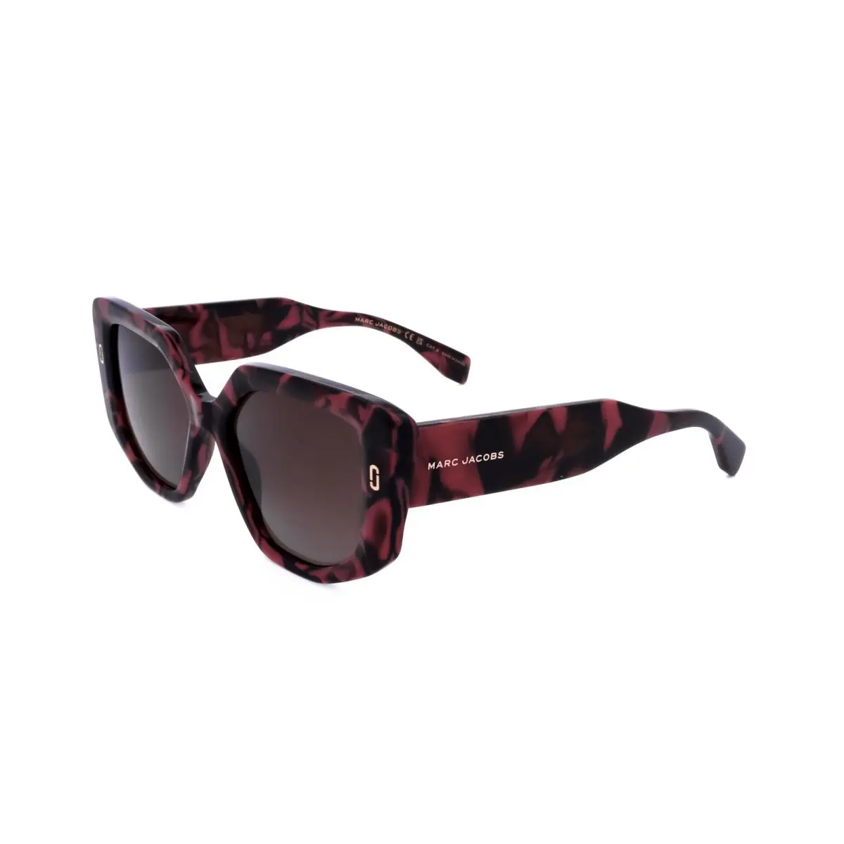 Marc Jacobs Runway Women`s 52 mm Marble Burgundy Sunglasses MJ1116-S-I34-52