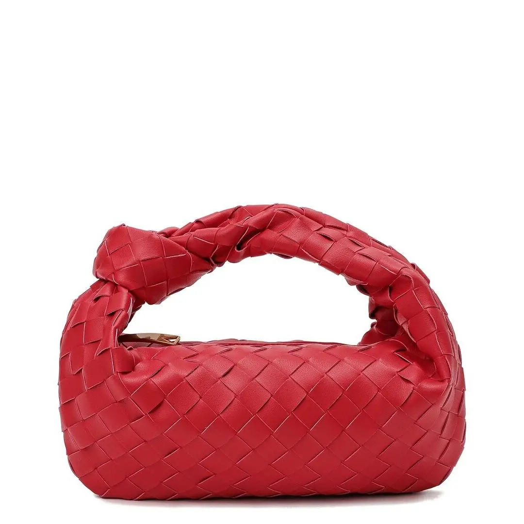 Tiffany Fred Paris Woven Leather Pouch Women`s Red by Louis Vuitton