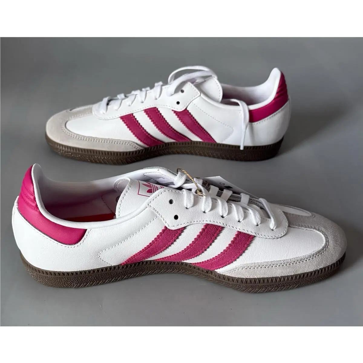 Adidas shoes - Adidas Samba OG J - Samba - KK3556 - White/Magenta (UPC: 0198321604721) 1