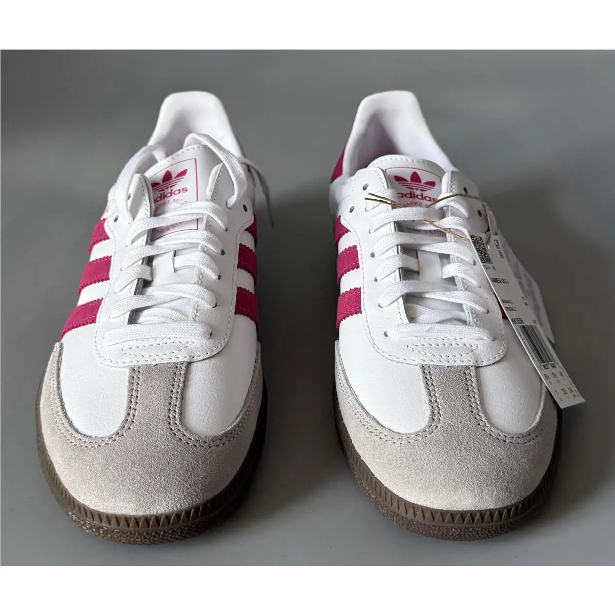 Adidas shoes - Adidas Samba OG J - Samba - KK3556 - White/Magenta (UPC: 0198321604721) 2