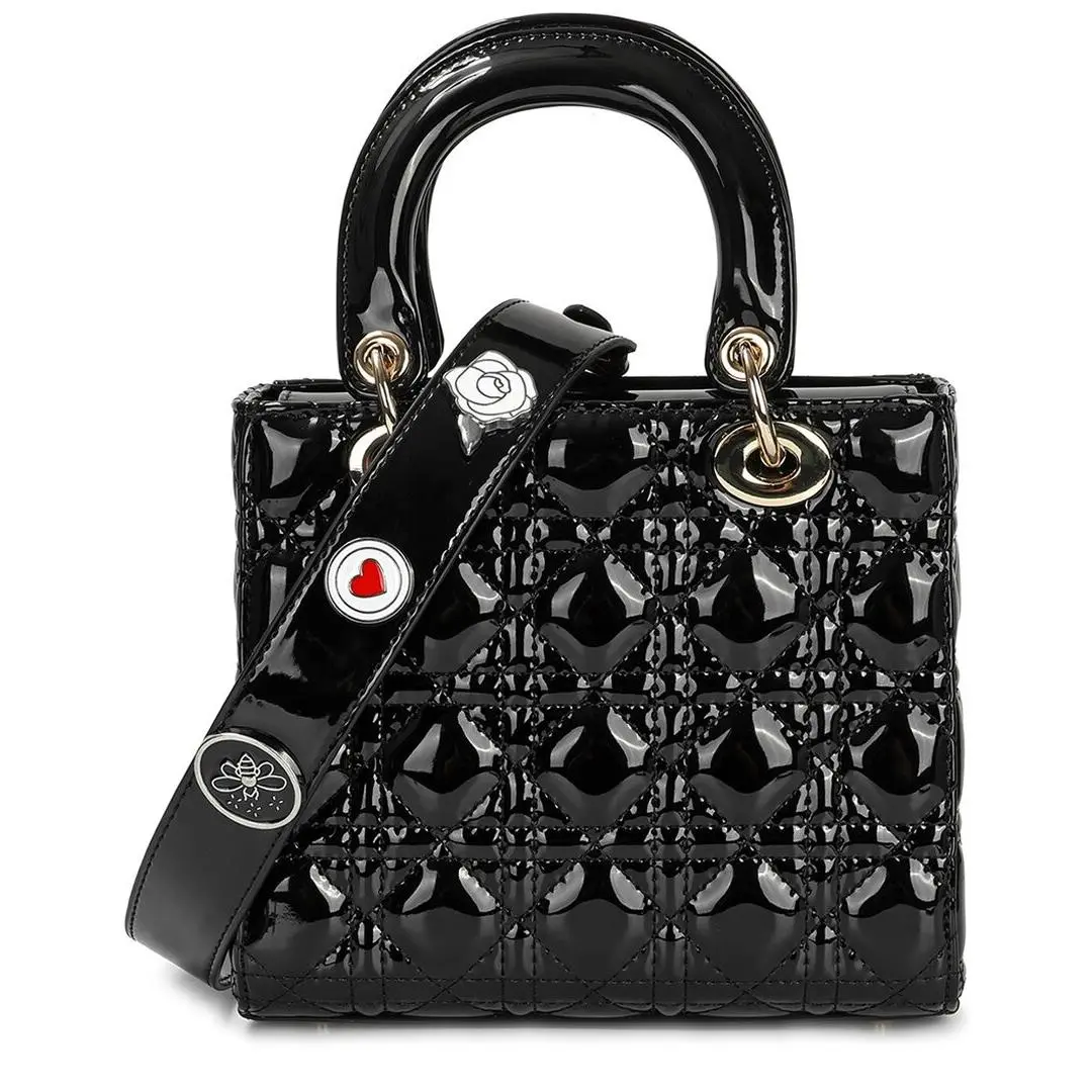 Tiffany Fred Paris Mini Quilted Patent Satchel Women`s Black by Louis Vuitton