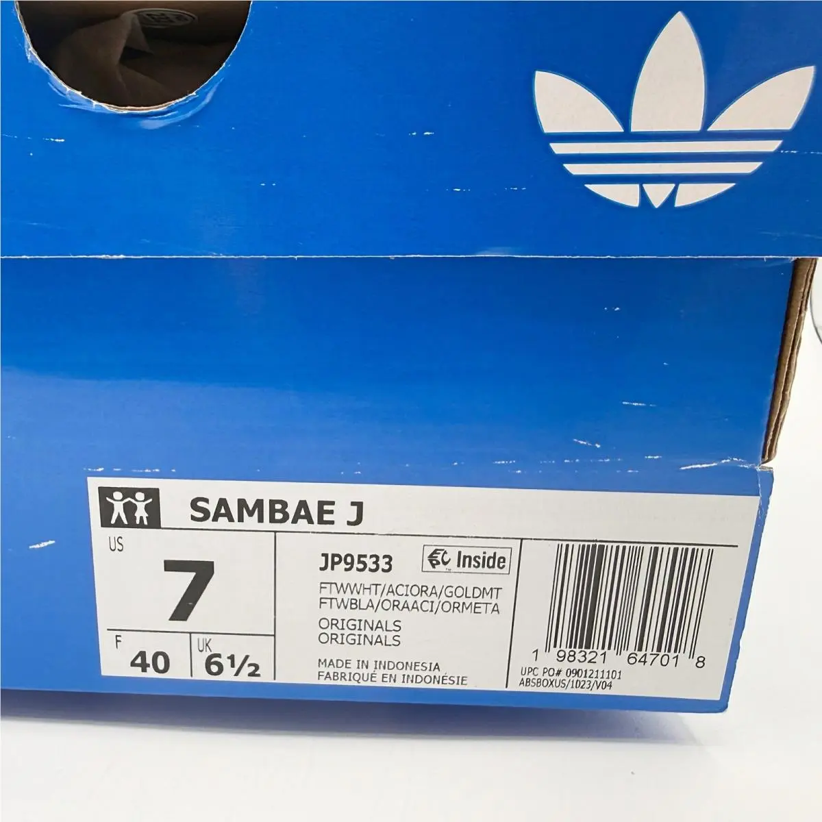 Adidas shoes - Sambae J - Sambae - JP9533 - White (UPC: 198321647018) 9