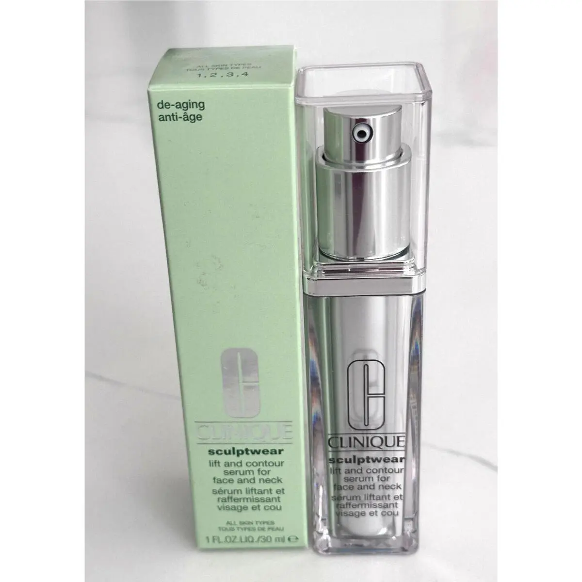 Sculptwear Lift and Contour Serum For Face Neck 1 fl oz by Clinique