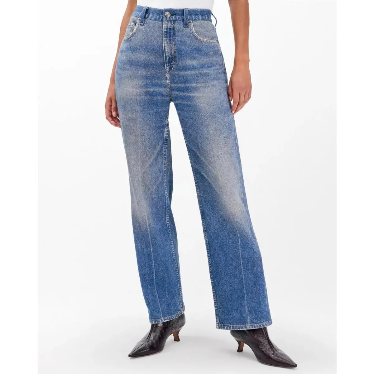 Rag Bone Size 24 Jeans Miramar Terry Shea Straight Leg Pant Ryder Wash by Rag & Bone